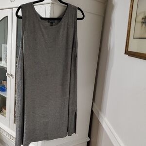 Eileen Fisher Woman 3X Gray Sleeveless Dress or Tunic